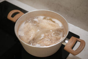 Boiling Chicken breast