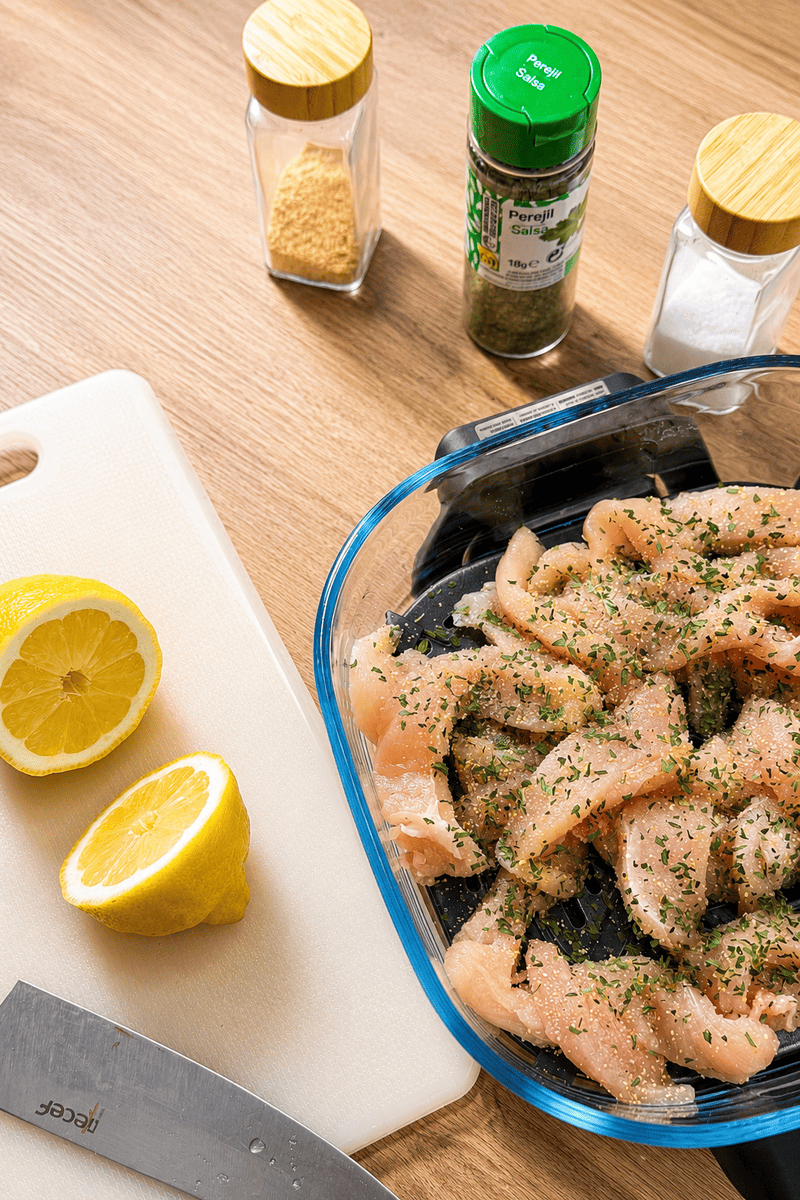 Ninja Crispi Lemon Garlic Chicken Strips