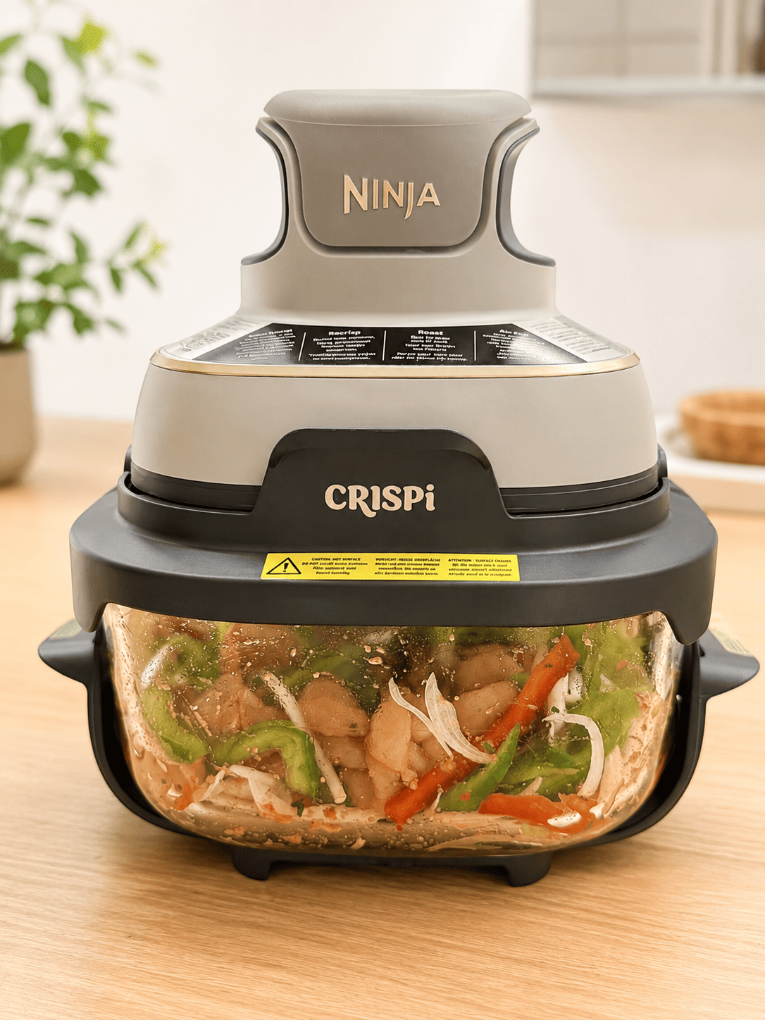 Ninja Crispi Chicken Fajitas with Peppers and Onion
